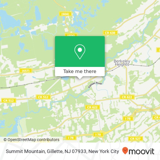 Summit Mountain, Gillette, NJ 07933 map