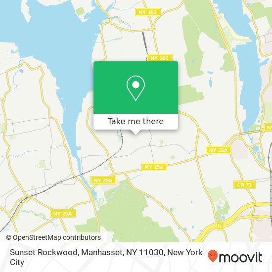 Mapa de Sunset Rockwood, Manhasset, NY 11030
