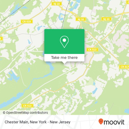 Mapa de Chester Main, Randolph, NJ 07869