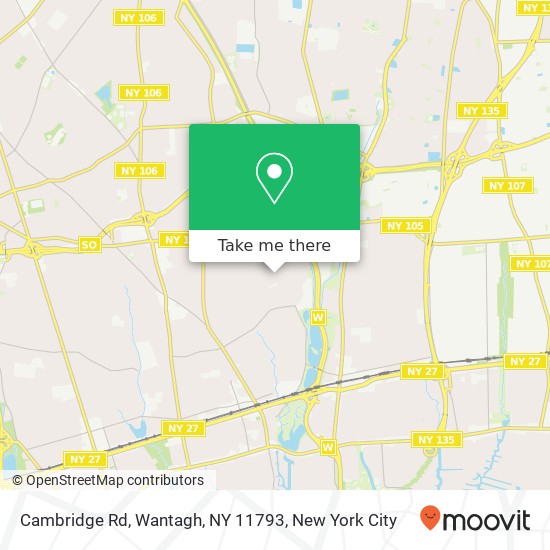 Cambridge Rd, Wantagh, NY 11793 map