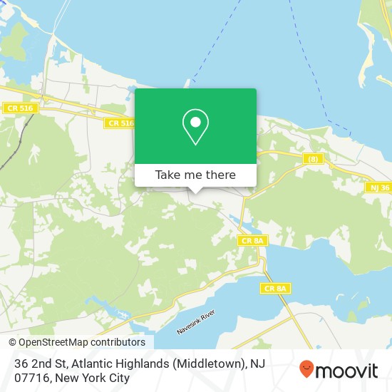 36 2nd St, Atlantic Highlands (Middletown), NJ 07716 map