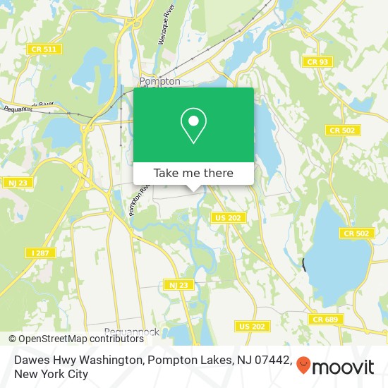 Dawes Hwy Washington, Pompton Lakes, NJ 07442 map