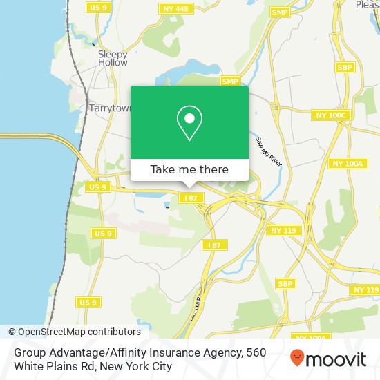 Group Advantage / Affinity Insurance Agency, 560 White Plains Rd map