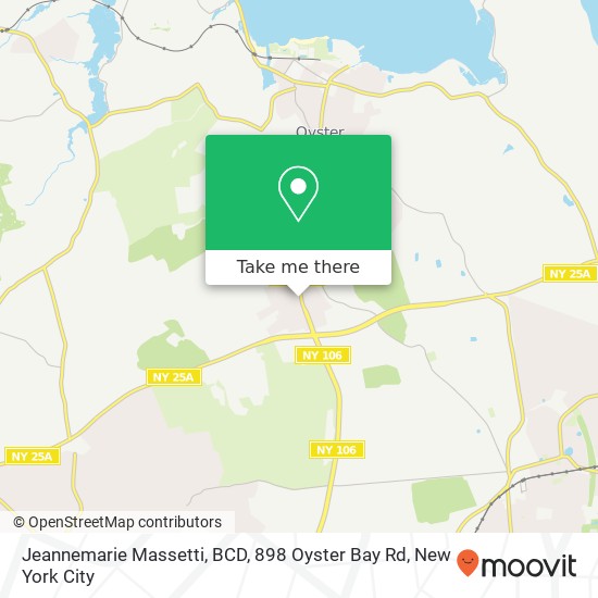 Jeannemarie Massetti, BCD, 898 Oyster Bay Rd map