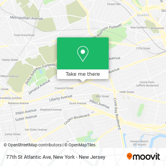 77th St Atlantic Ave map