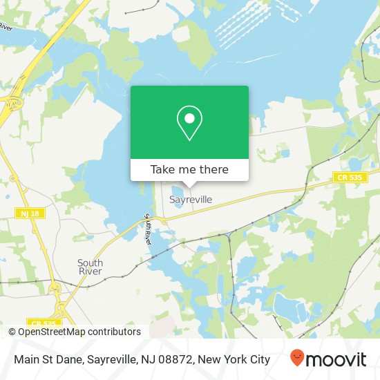 Main St Dane, Sayreville, NJ 08872 map