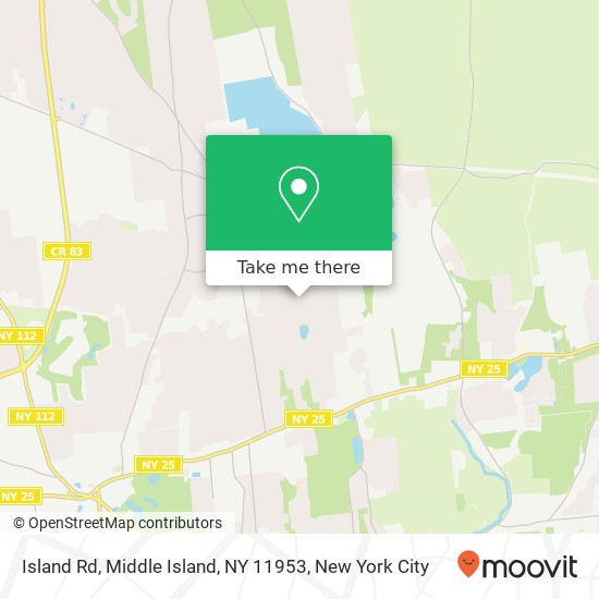 Mapa de Island Rd, Middle Island, NY 11953
