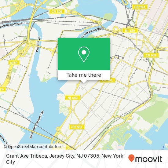 Grant Ave Tribeca, Jersey City, NJ 07305 map