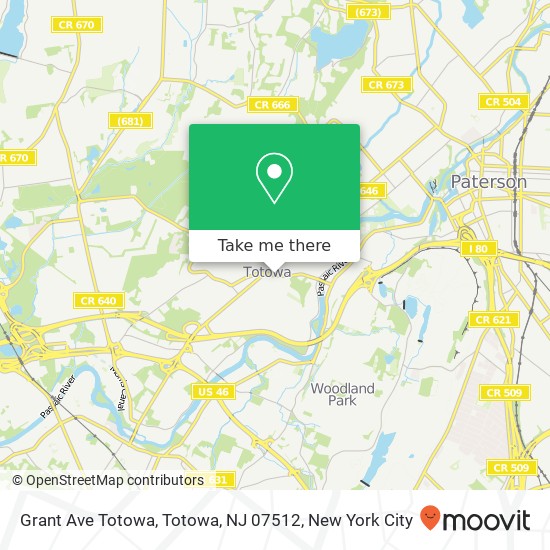 Grant Ave Totowa, Totowa, NJ 07512 map