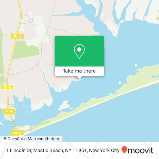 1 Lincoln Dr, Mastic Beach, NY 11951 map