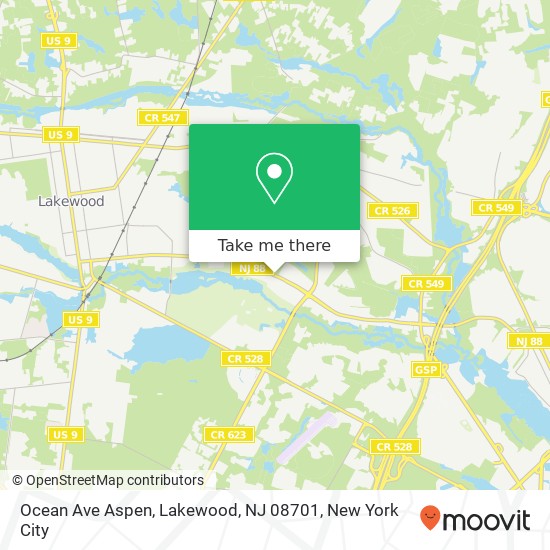 Ocean Ave Aspen, Lakewood, NJ 08701 map