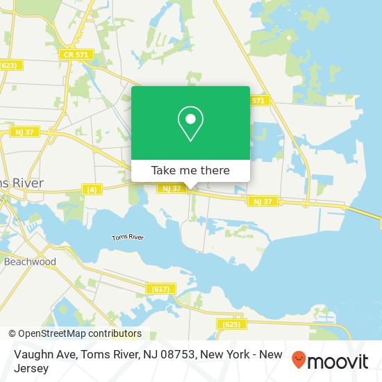 Vaughn Ave, Toms River, NJ 08753 map