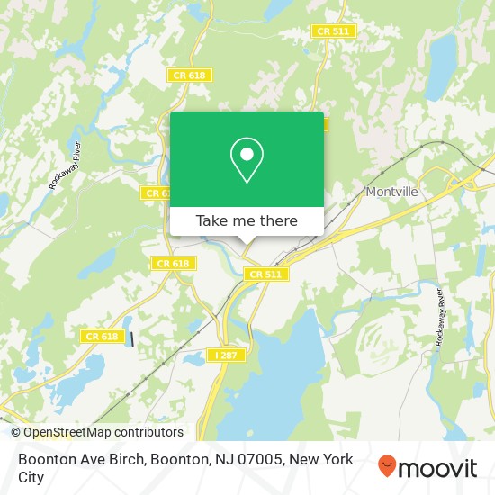 Mapa de Boonton Ave Birch, Boonton, NJ 07005