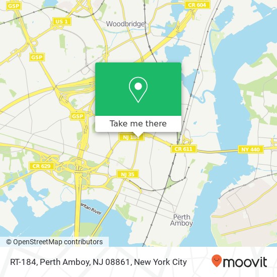 RT-184, Perth Amboy, NJ 08861 map