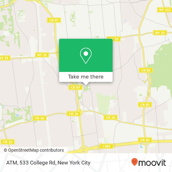 Mapa de ATM, 533 College Rd