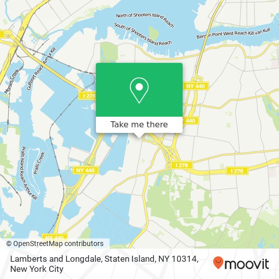 Mapa de Lamberts and Longdale, Staten Island, NY 10314
