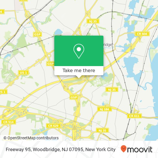 Freeway 95, Woodbridge, NJ 07095 map