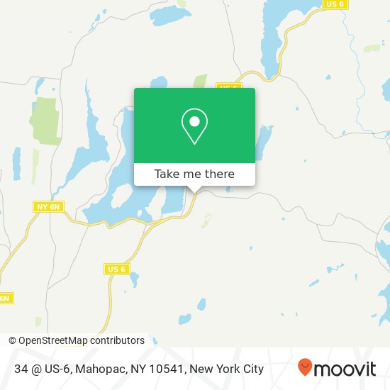 Mapa de 34 @ US-6, Mahopac, NY 10541