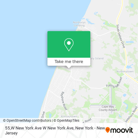 Mapa de 55,W New York Ave W New York Ave