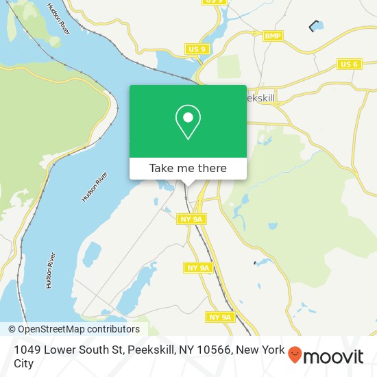 Mapa de 1049 Lower South St, Peekskill, NY 10566