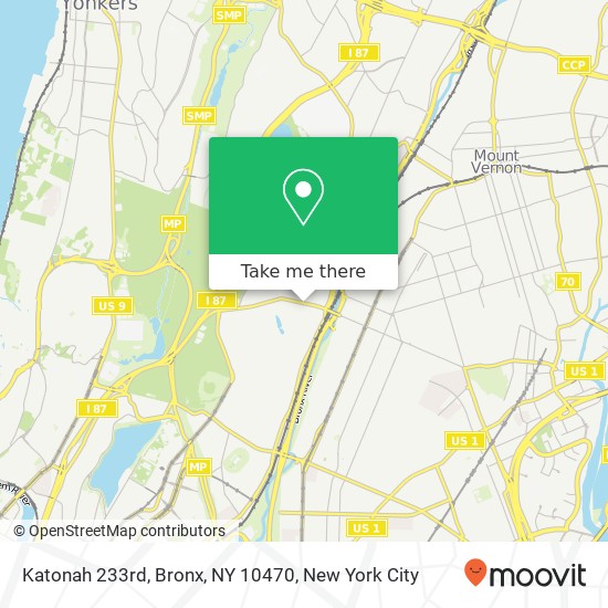 Katonah 233rd, Bronx, NY 10470 map