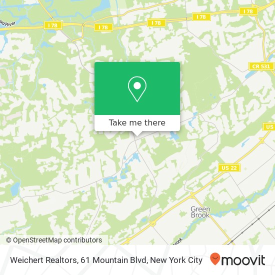 Weichert Realtors, 61 Mountain Blvd map