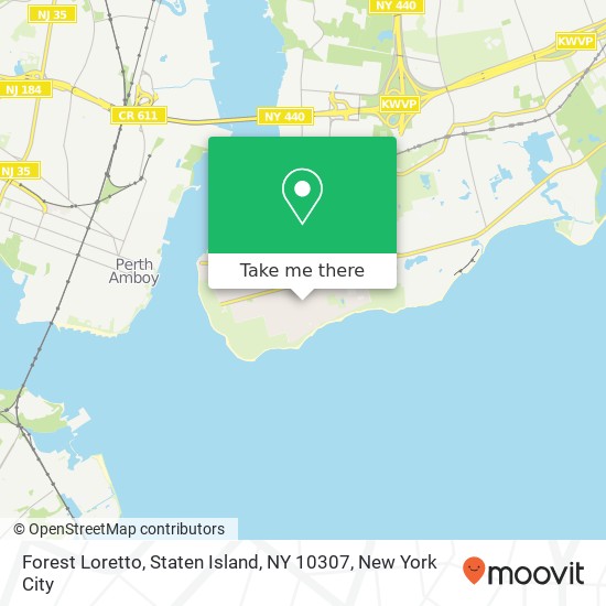 Mapa de Forest Loretto, Staten Island, NY 10307