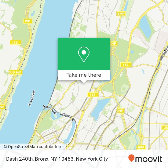 Mapa de Dash 240th, Bronx, NY 10463