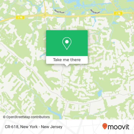 Mapa de CR-618, Warren, NJ 07059
