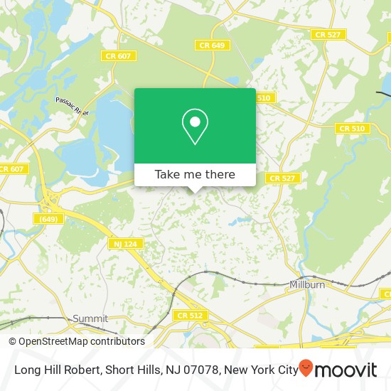 Long Hill Robert, Short Hills, NJ 07078 map