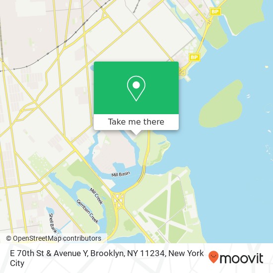 E 70th St & Avenue Y, Brooklyn, NY 11234 map