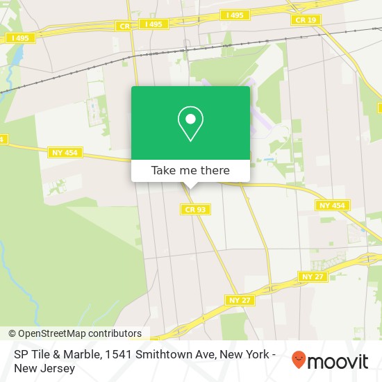 SP Tile & Marble, 1541 Smithtown Ave map