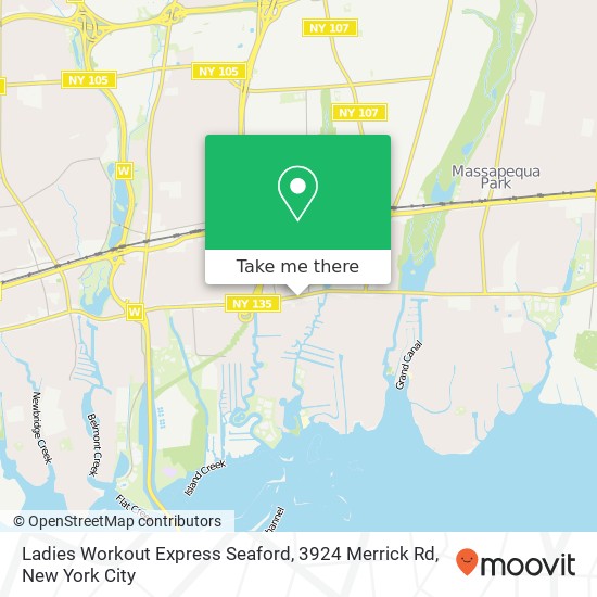 Ladies Workout Express Seaford, 3924 Merrick Rd map