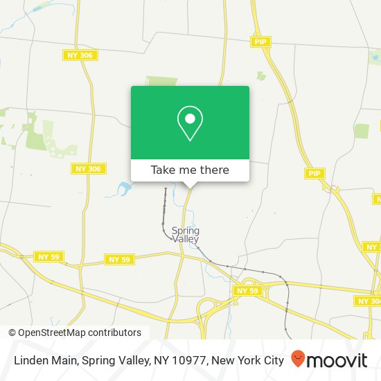 Mapa de Linden Main, Spring Valley, NY 10977