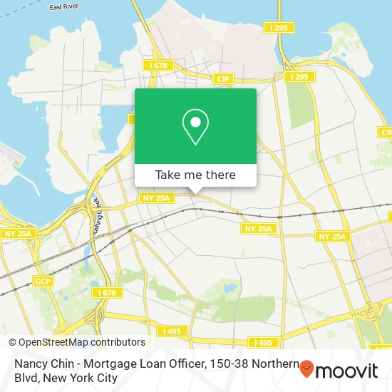 Nancy Chin - Mortgage Loan Officer, 150-38 Northern Blvd map