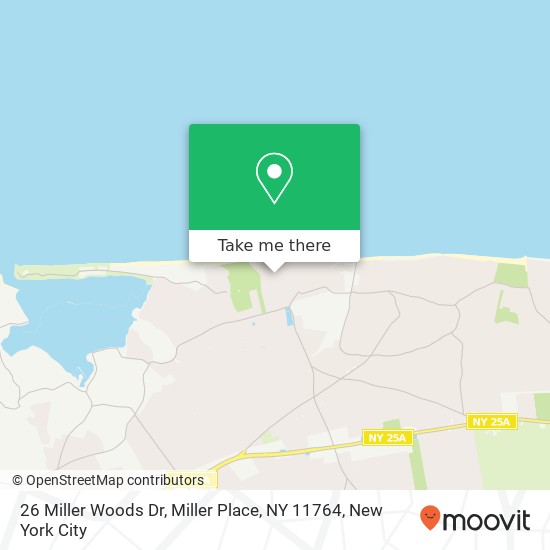 Mapa de 26 Miller Woods Dr, Miller Place, NY 11764