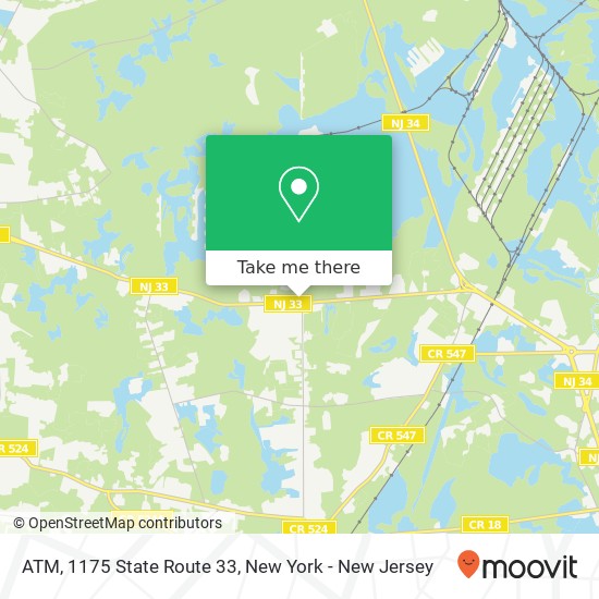 Mapa de ATM, 1175 State Route 33