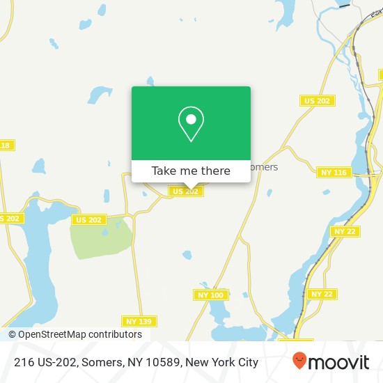 Mapa de 216 US-202, Somers, NY 10589