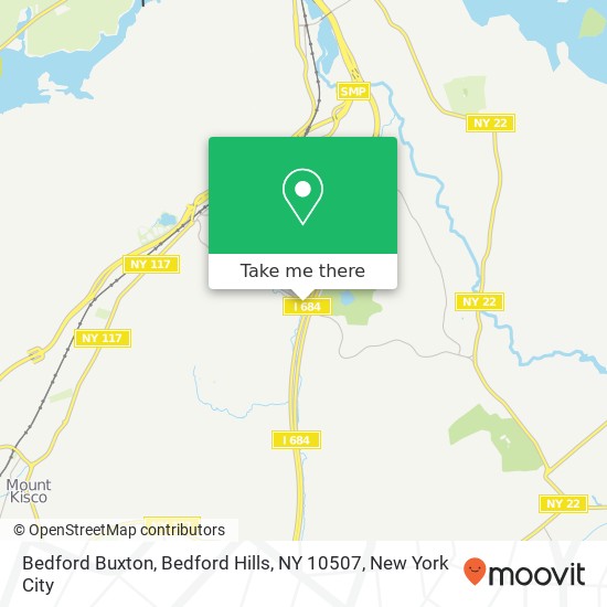 Mapa de Bedford Buxton, Bedford Hills, NY 10507