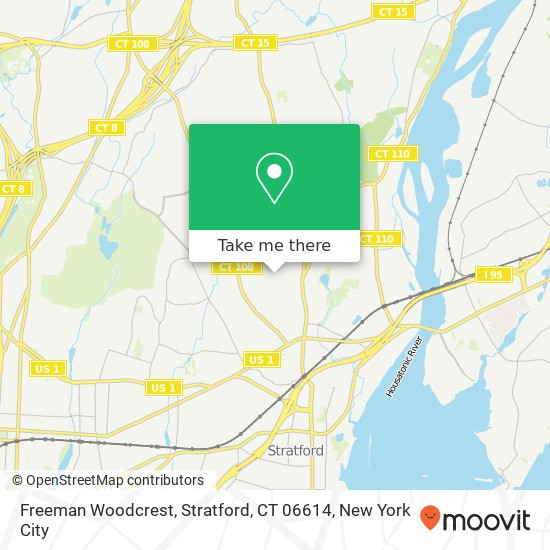 Freeman Woodcrest, Stratford, CT 06614 map