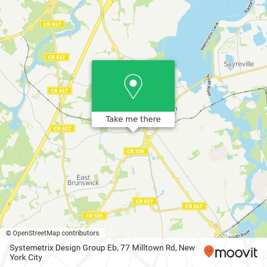 Mapa de Systemetrix Design Group Eb, 77 Milltown Rd