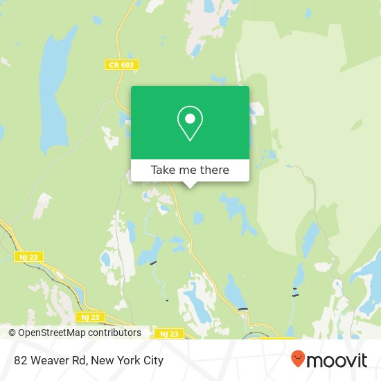 Mapa de 82 Weaver Rd, West Milford, NJ 07480