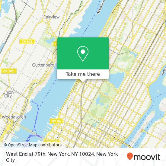 Mapa de West End at 79th, New York, NY 10024