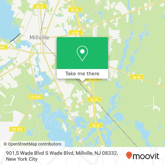 Mapa de 901,S Wade Blvd S Wade Blvd, Millville, NJ 08332
