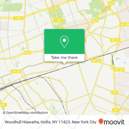 Mapa de Woodhull Hiawatha, Hollis, NY 11423