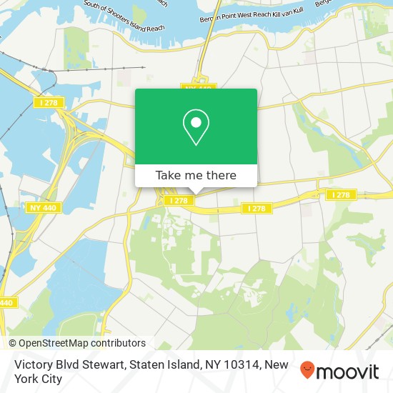Mapa de Victory Blvd Stewart, Staten Island, NY 10314