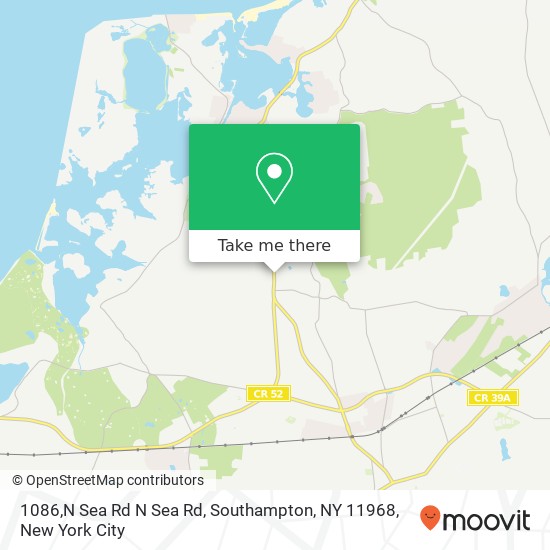 Mapa de 1086,N Sea Rd N Sea Rd, Southampton, NY 11968