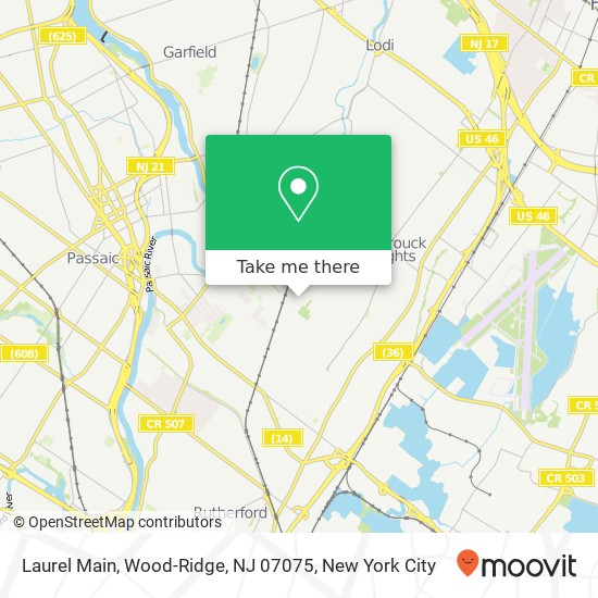 Laurel Main, Wood-Ridge, NJ 07075 map