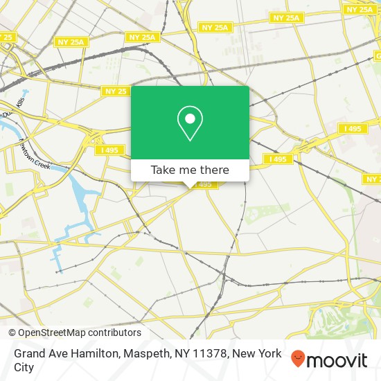 Grand Ave Hamilton, Maspeth, NY 11378 map