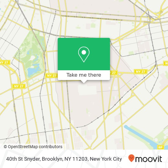 40th St Snyder, Brooklyn, NY 11203 map